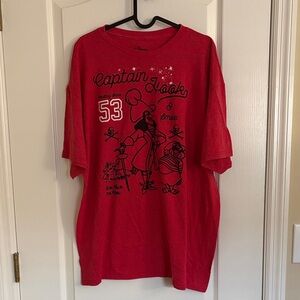Disney Red and Black Captain Hook and Smee T-Shirt
